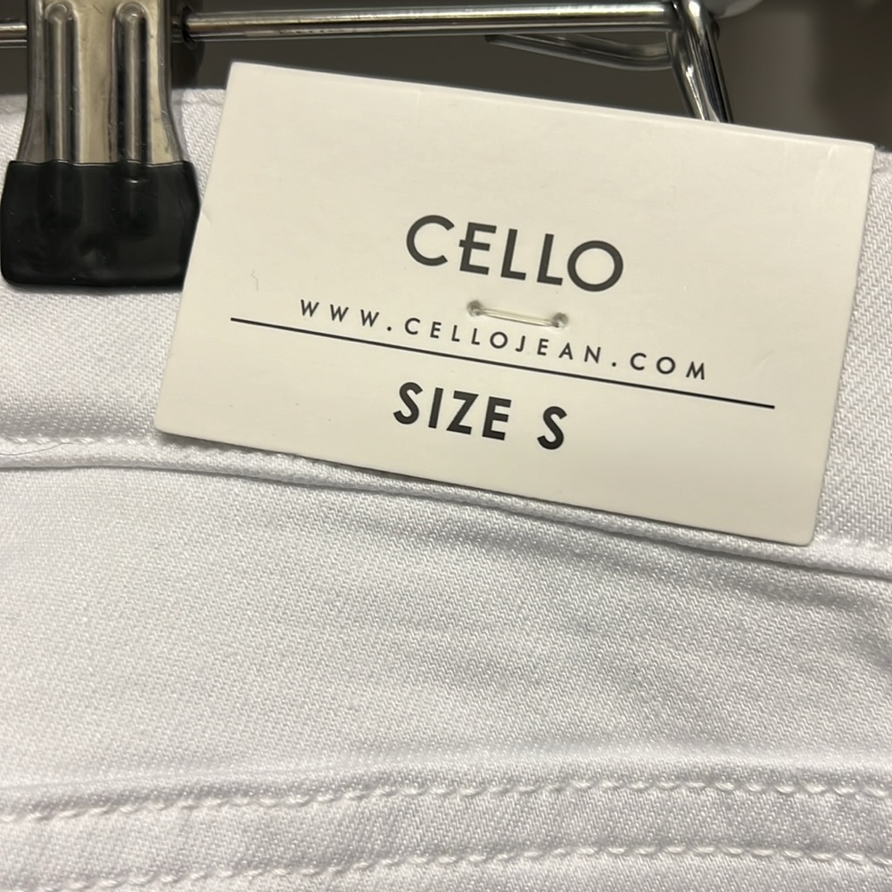 Cello skinny white jeans size small